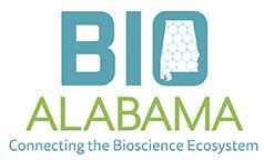 The blue and green logo for BioAlabama.