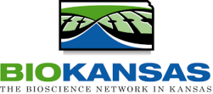 The blue and green logo for Biokansas