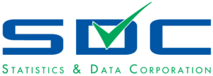 A logo for SDC in blue, professional font with a green checkmark in the center.